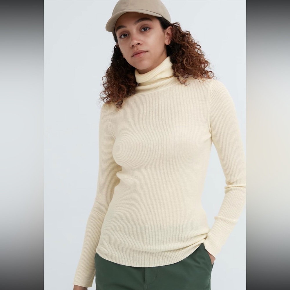 Uniqlo Extra Fine Merino Ribbed Turtleneck